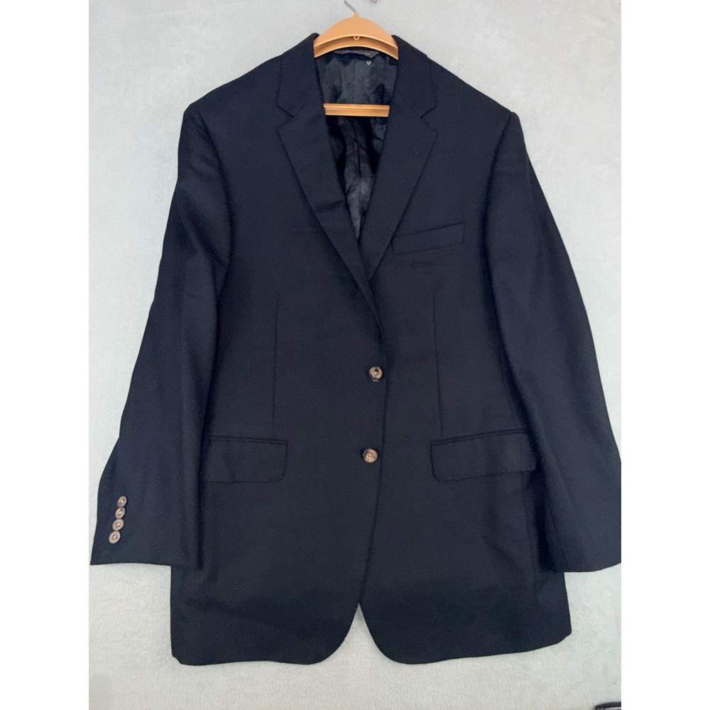 JP‎ Tilford Samuelsohn Mens 44R Navy Blue 100% Cashmere Blazer Made in Italy